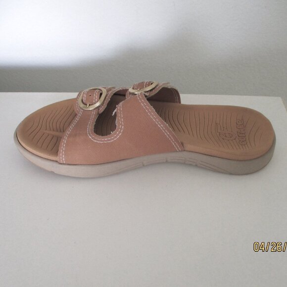 Coface Womens Tan Slide Dual Strap Sandal - Size 7M - Picture 7 of 8